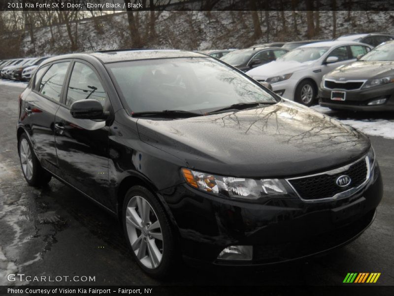 Ebony Black / Black 2011 Kia Forte SX 5 Door