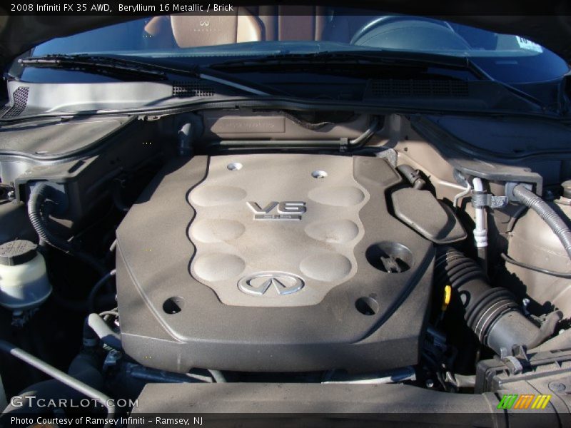 Beryllium 16 Metallic / Brick 2008 Infiniti FX 35 AWD