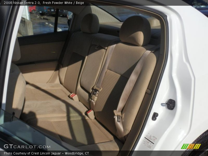 Fresh Powder White / Beige 2008 Nissan Sentra 2.0