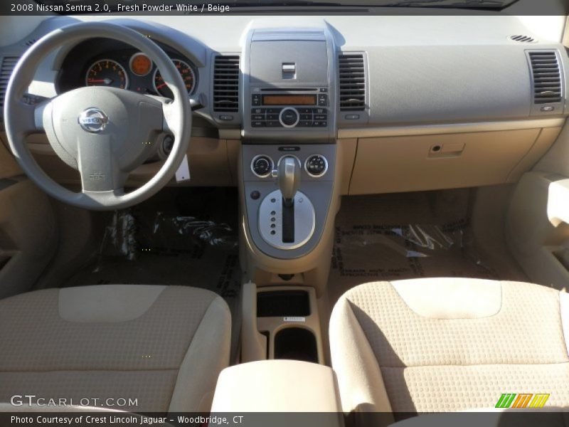 Fresh Powder White / Beige 2008 Nissan Sentra 2.0