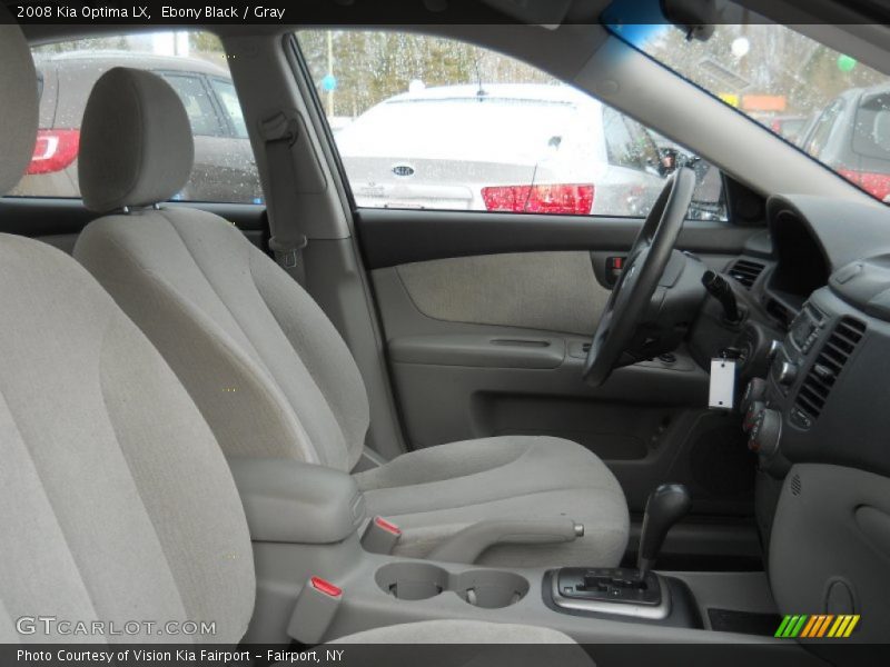 Ebony Black / Gray 2008 Kia Optima LX