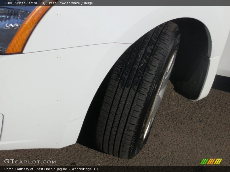 Fresh Powder White / Beige 2008 Nissan Sentra 2.0
