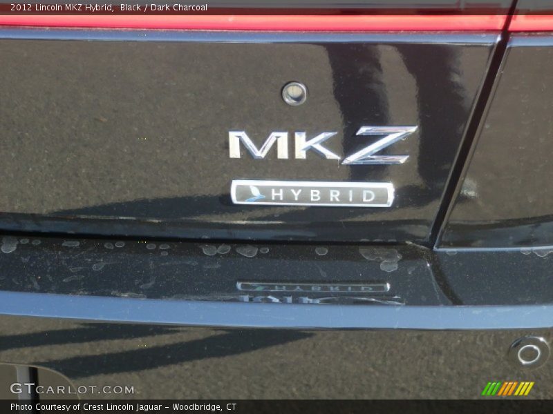 Black / Dark Charcoal 2012 Lincoln MKZ Hybrid