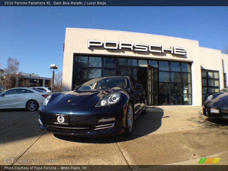 Dark Blue Metallic / Luxor Beige 2010 Porsche Panamera 4S