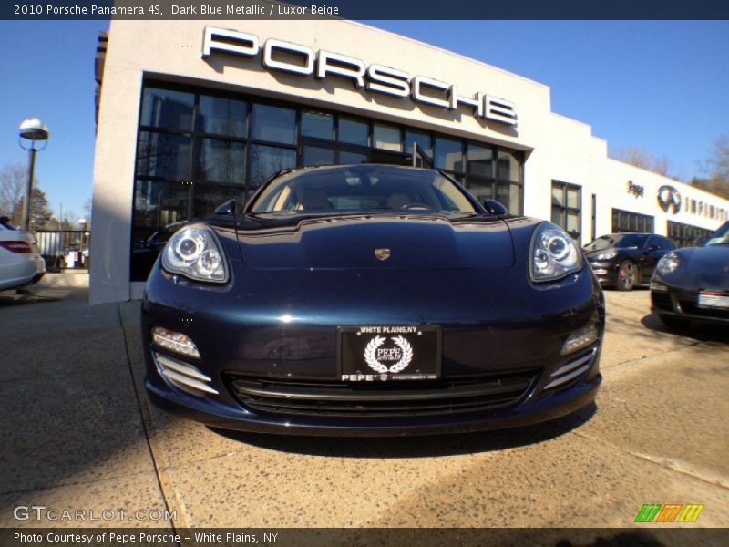 Dark Blue Metallic / Luxor Beige 2010 Porsche Panamera 4S