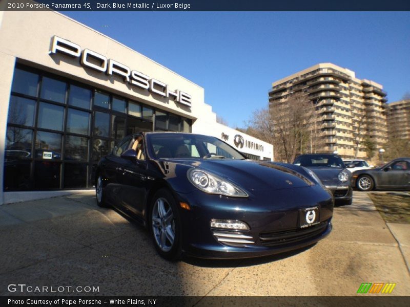 Dark Blue Metallic / Luxor Beige 2010 Porsche Panamera 4S