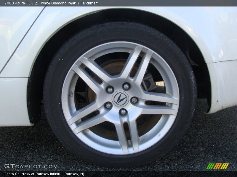 White Diamond Pearl / Parchment 2008 Acura TL 3.2