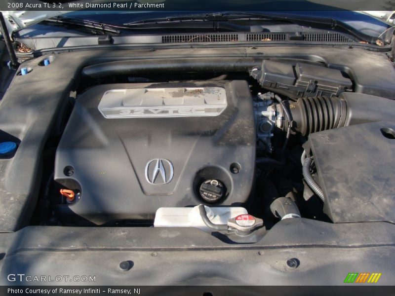 White Diamond Pearl / Parchment 2008 Acura TL 3.2