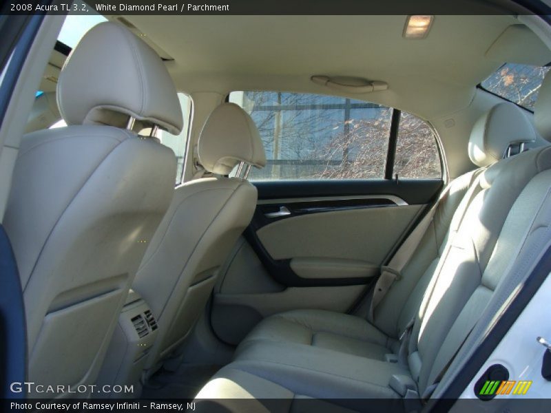 White Diamond Pearl / Parchment 2008 Acura TL 3.2