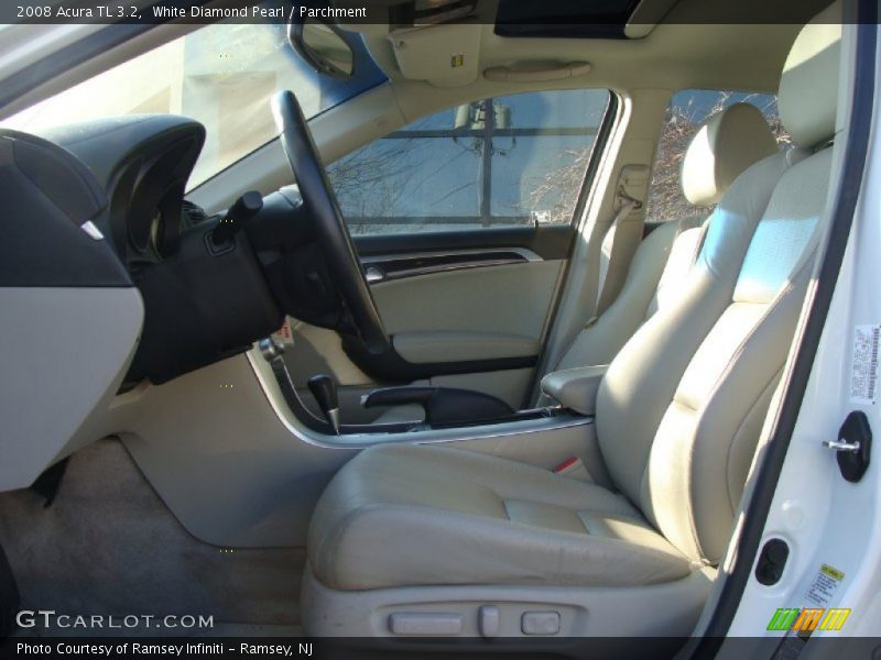White Diamond Pearl / Parchment 2008 Acura TL 3.2