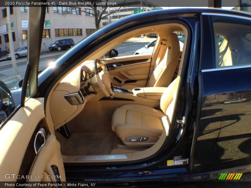 Dark Blue Metallic / Luxor Beige 2010 Porsche Panamera 4S