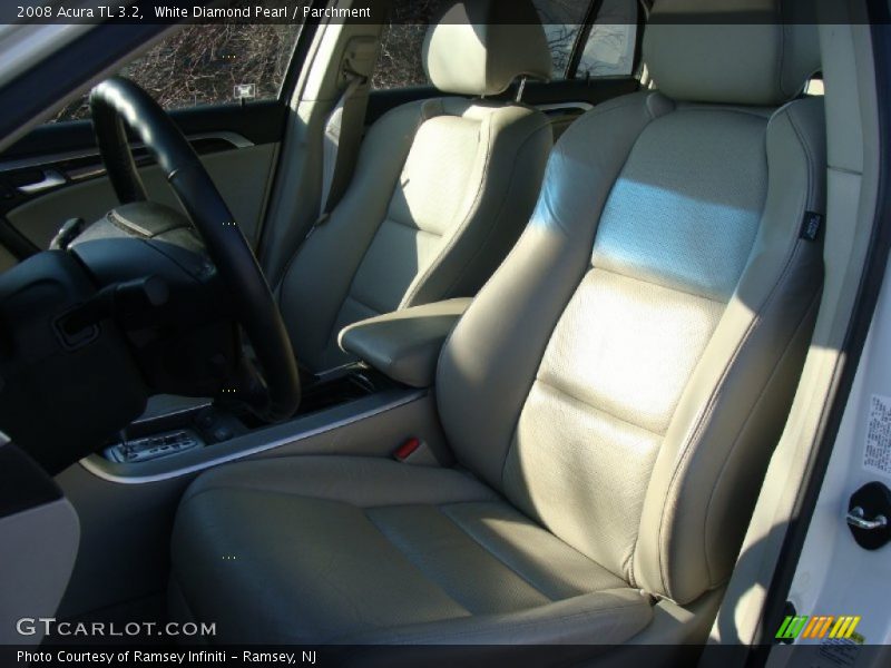 White Diamond Pearl / Parchment 2008 Acura TL 3.2
