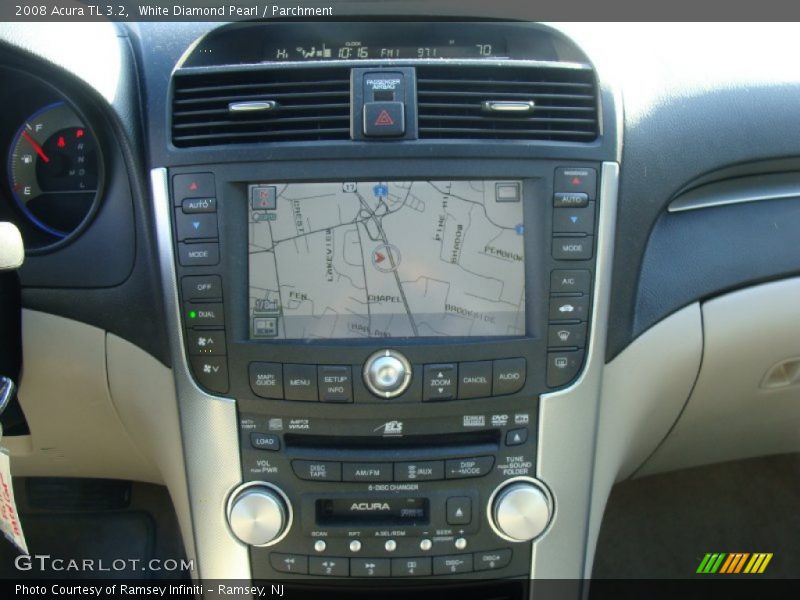 White Diamond Pearl / Parchment 2008 Acura TL 3.2