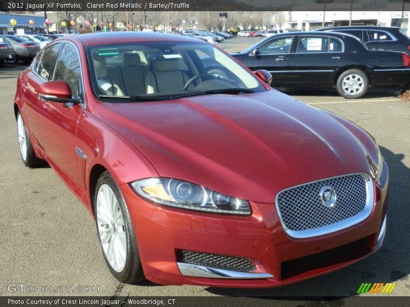 Claret Red Metallic / Barley/Truffle 2012 Jaguar XF Portfolio