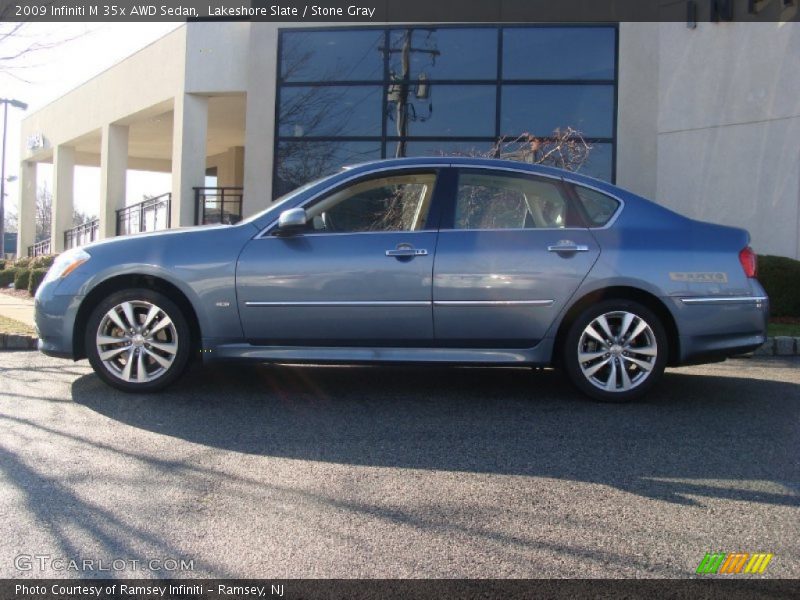 Lakeshore Slate / Stone Gray 2009 Infiniti M 35x AWD Sedan