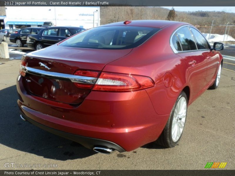 Claret Red Metallic / Barley/Truffle 2012 Jaguar XF Portfolio