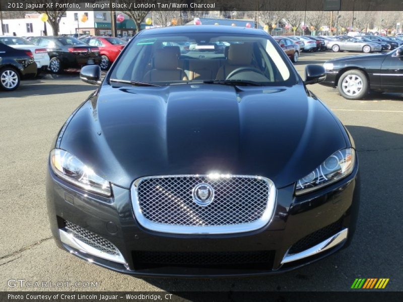 Midnight Black / London Tan/Warm Charcoal 2012 Jaguar XF Portfolio
