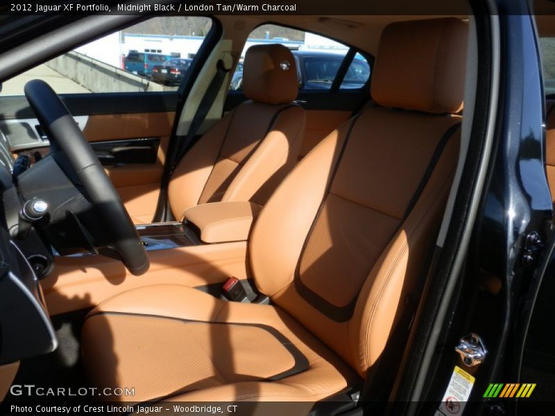 Midnight Black / London Tan/Warm Charcoal 2012 Jaguar XF Portfolio
