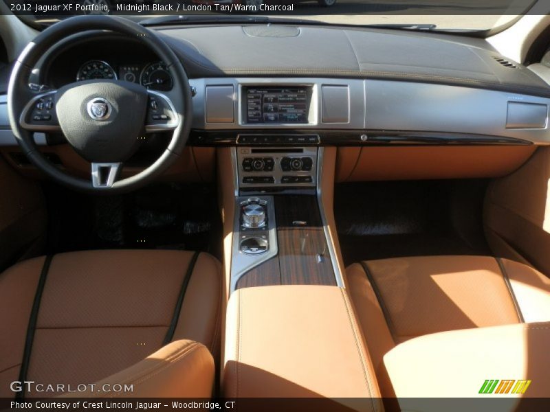 Midnight Black / London Tan/Warm Charcoal 2012 Jaguar XF Portfolio