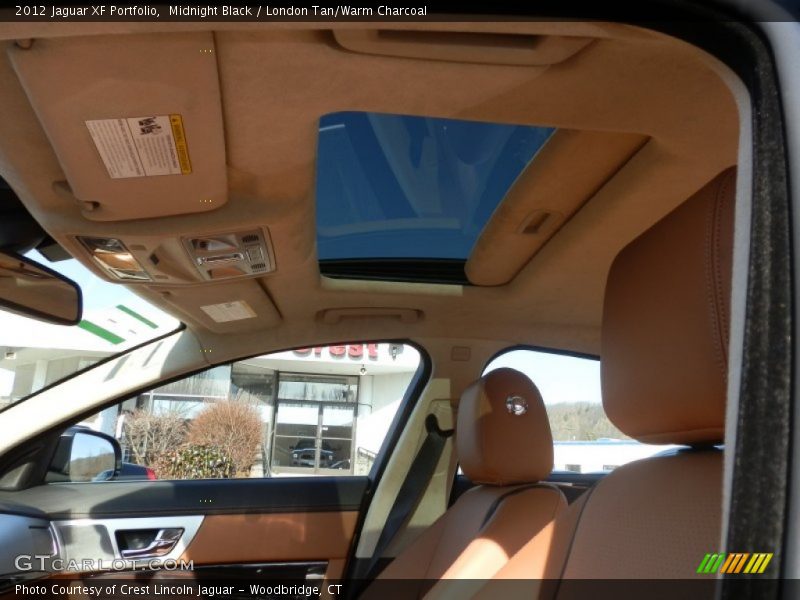 Midnight Black / London Tan/Warm Charcoal 2012 Jaguar XF Portfolio