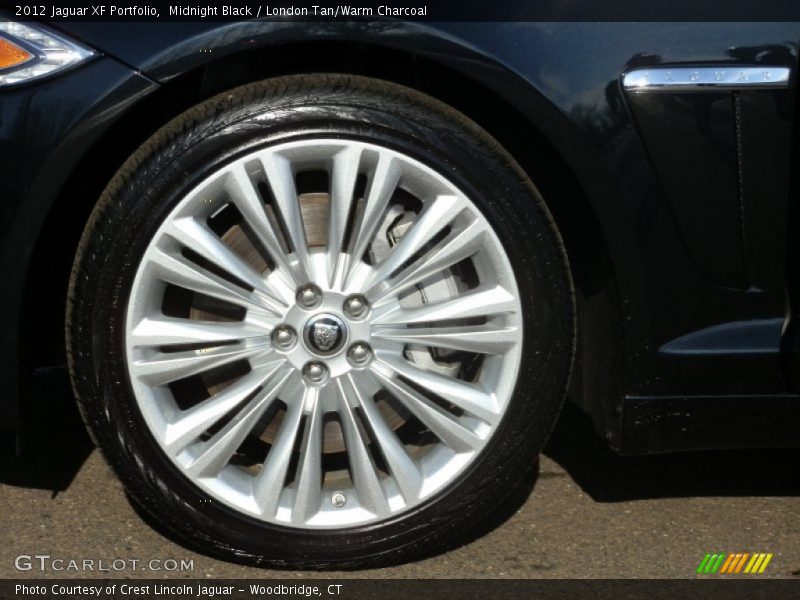 Midnight Black / London Tan/Warm Charcoal 2012 Jaguar XF Portfolio