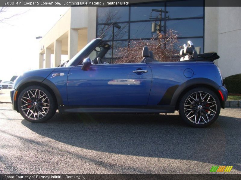Lightning Blue Metallic / Panther Black 2008 Mini Cooper S Convertible