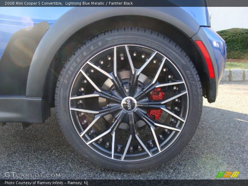 Lightning Blue Metallic / Panther Black 2008 Mini Cooper S Convertible