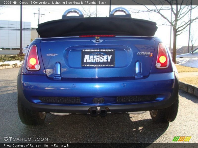 Lightning Blue Metallic / Panther Black 2008 Mini Cooper S Convertible