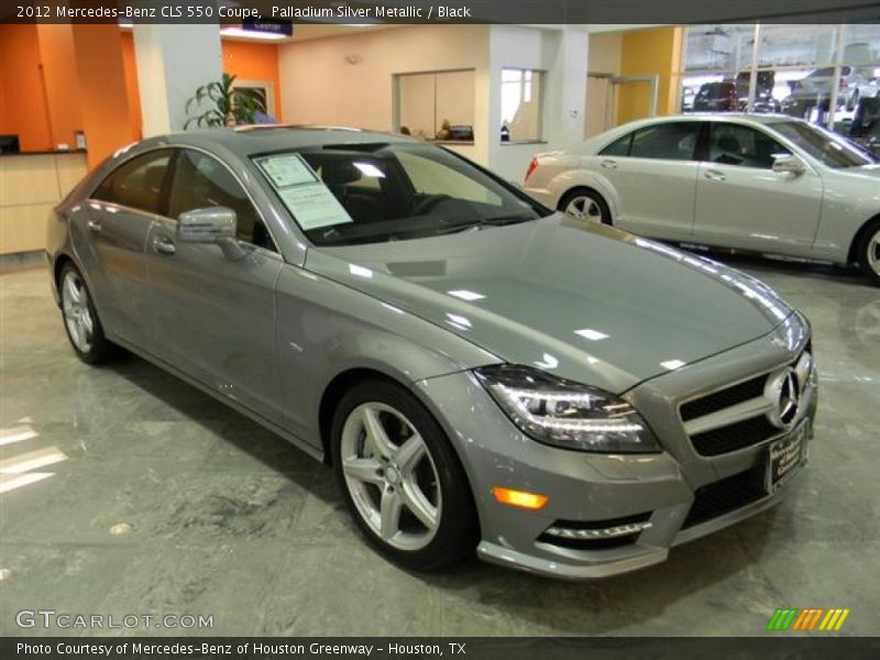 Palladium Silver Metallic / Black 2012 Mercedes-Benz CLS 550 Coupe