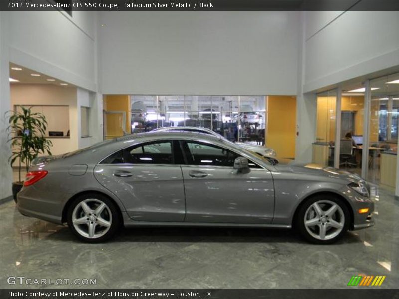 Palladium Silver Metallic / Black 2012 Mercedes-Benz CLS 550 Coupe