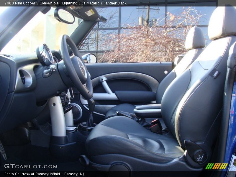 Lightning Blue Metallic / Panther Black 2008 Mini Cooper S Convertible