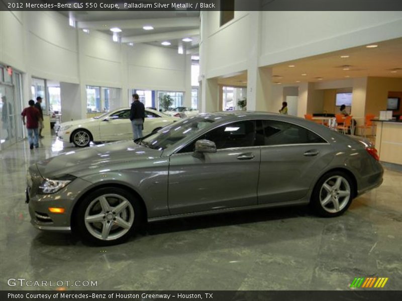 Palladium Silver Metallic / Black 2012 Mercedes-Benz CLS 550 Coupe