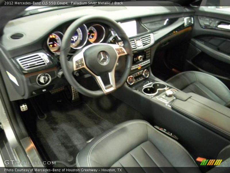 Palladium Silver Metallic / Black 2012 Mercedes-Benz CLS 550 Coupe
