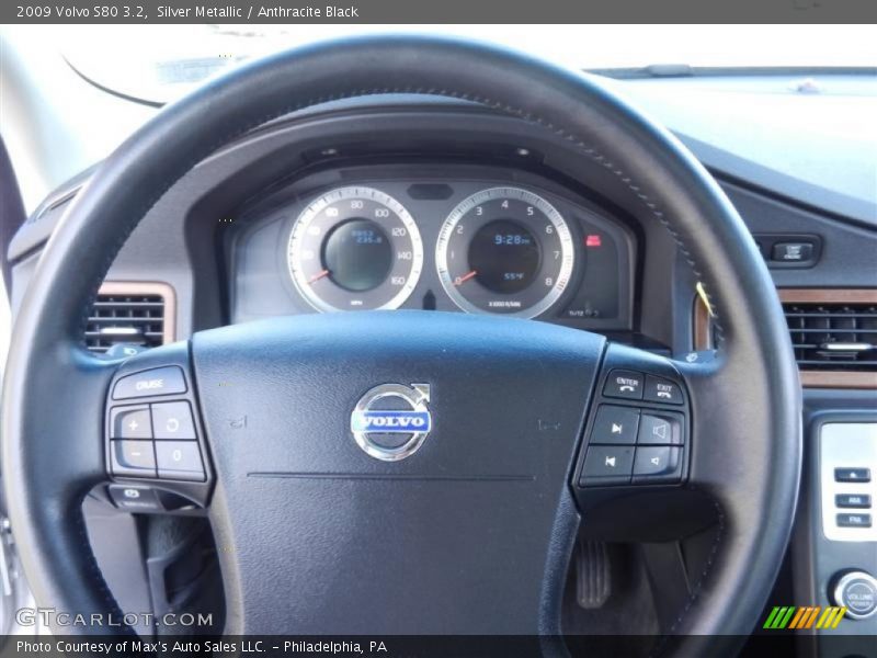 Silver Metallic / Anthracite Black 2009 Volvo S80 3.2