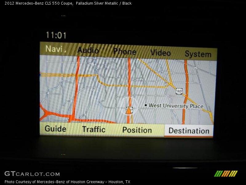 Palladium Silver Metallic / Black 2012 Mercedes-Benz CLS 550 Coupe