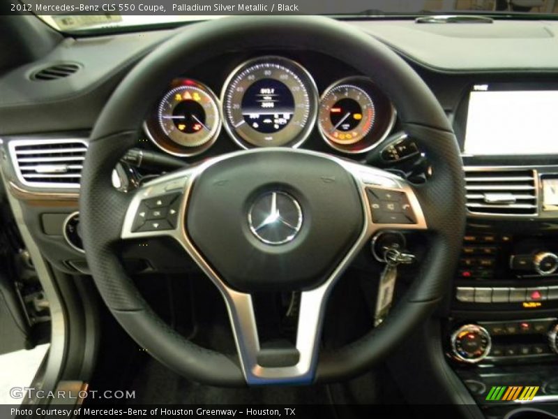 Palladium Silver Metallic / Black 2012 Mercedes-Benz CLS 550 Coupe