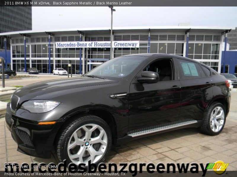 Black Sapphire Metallic / Black Merino Leather 2011 BMW X6 M M xDrive