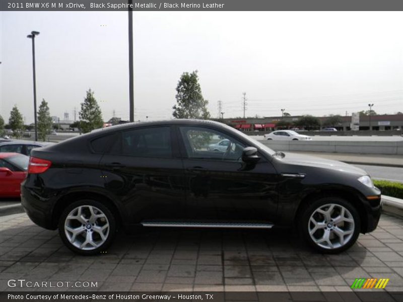 Black Sapphire Metallic / Black Merino Leather 2011 BMW X6 M M xDrive