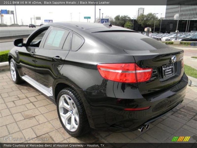 Black Sapphire Metallic / Black Merino Leather 2011 BMW X6 M M xDrive
