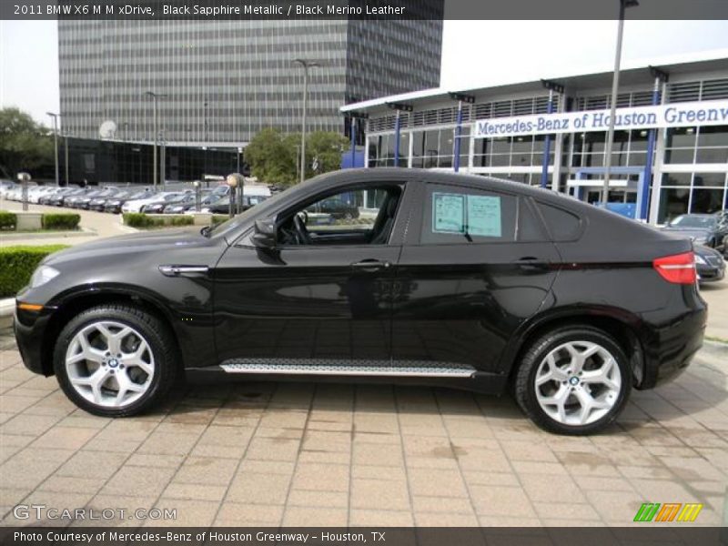 Black Sapphire Metallic / Black Merino Leather 2011 BMW X6 M M xDrive