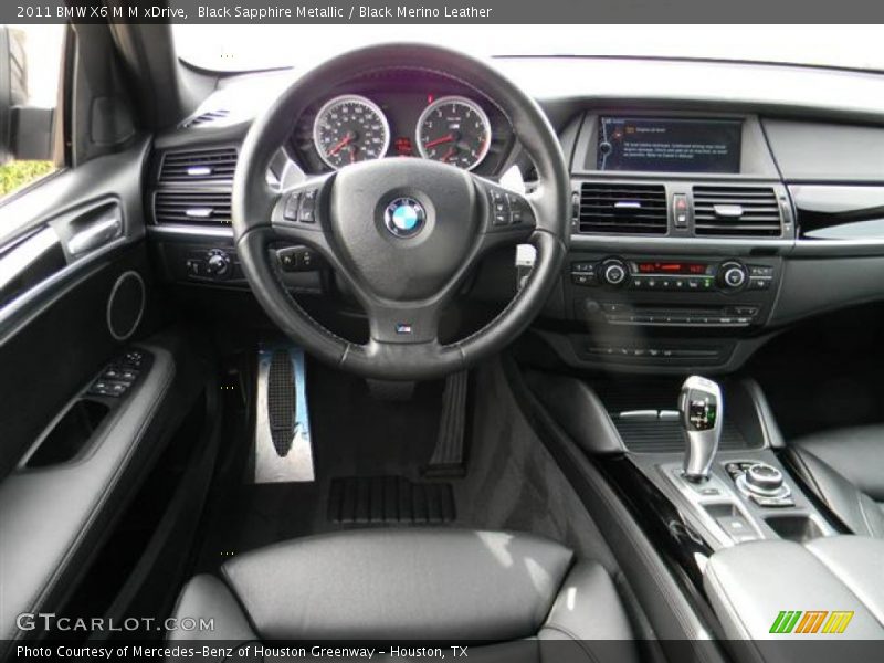 Black Sapphire Metallic / Black Merino Leather 2011 BMW X6 M M xDrive