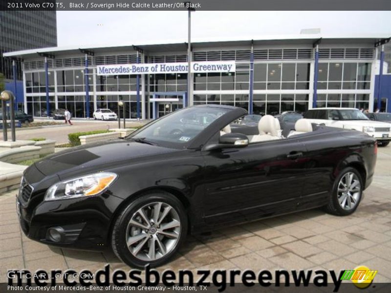 Black / Soverign Hide Calcite Leather/Off Black 2011 Volvo C70 T5