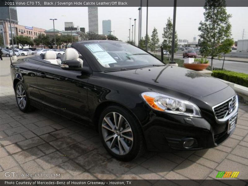 Black / Soverign Hide Calcite Leather/Off Black 2011 Volvo C70 T5