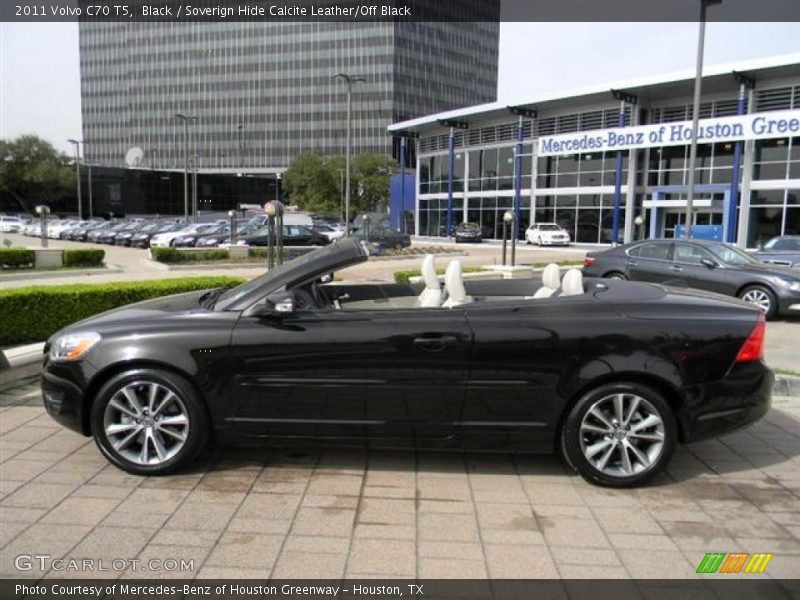 Black / Soverign Hide Calcite Leather/Off Black 2011 Volvo C70 T5