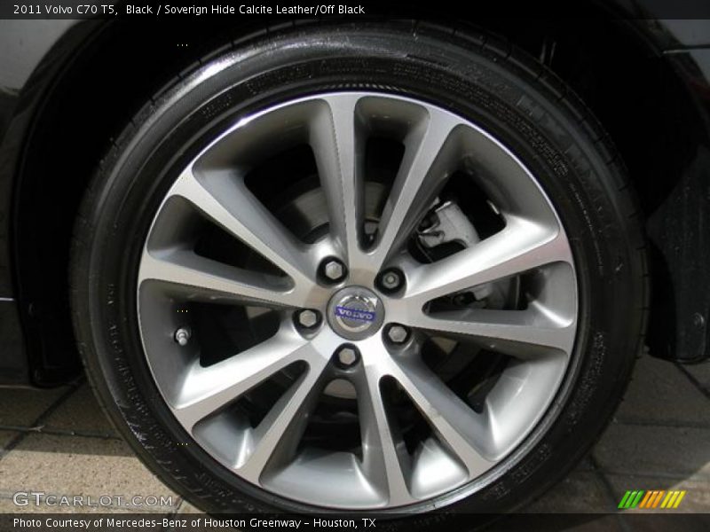 Black / Soverign Hide Calcite Leather/Off Black 2011 Volvo C70 T5