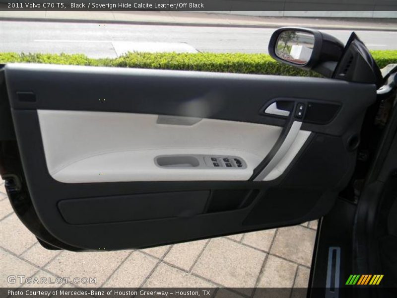 Black / Soverign Hide Calcite Leather/Off Black 2011 Volvo C70 T5