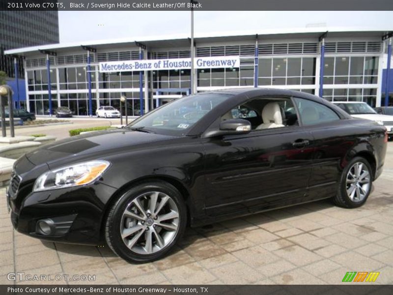 Black / Soverign Hide Calcite Leather/Off Black 2011 Volvo C70 T5