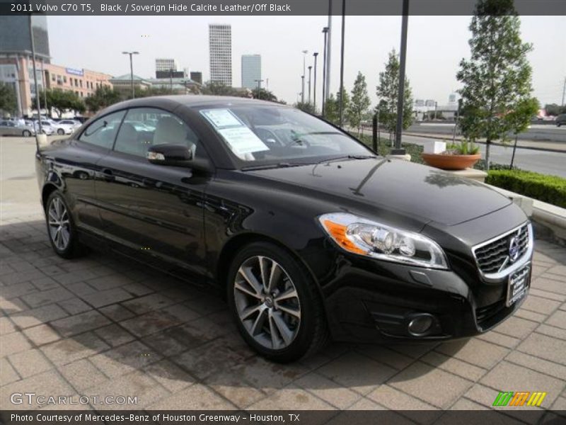 Black / Soverign Hide Calcite Leather/Off Black 2011 Volvo C70 T5