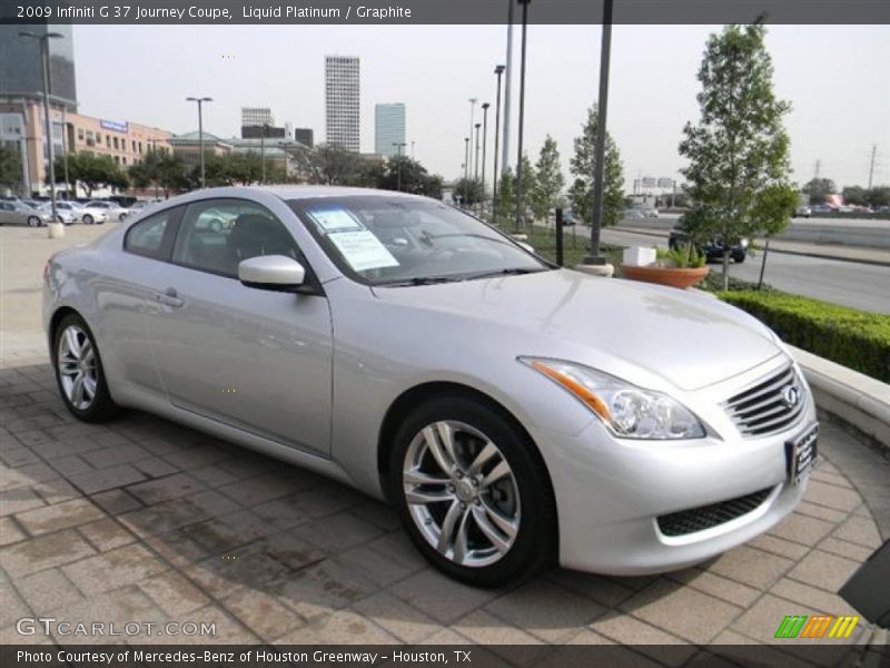 Liquid Platinum / Graphite 2009 Infiniti G 37 Journey Coupe