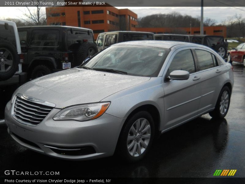 Bright Silver Metallic / Black 2011 Chrysler 200 Touring